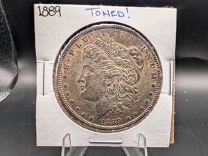 1889 Morgan Silver Dollar Toned
