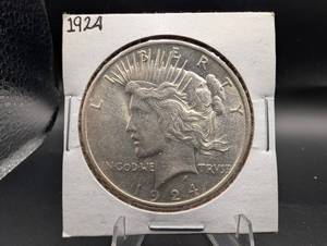 1924 Peace Silver Dollar Coin