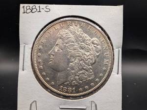 1881-s Morgan Silver Dollar