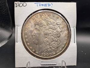 1900 Morgan Silver Dollar Toned