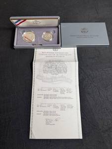1991 Mount Rushmore Anniversary Coins Proof Set With Box & Coa