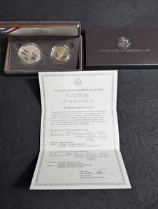 1989-s United States Congressional Coins Proof Silver Dollar & Half Dollar Set