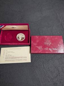 1983 Olympic Silver Dollar Proof in Box With Certificate