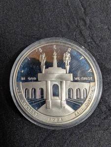 90% Silver 1984 Los Angeles Olympic Commemorative Silver Dollar Coin