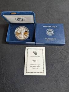 2011 American Eagle One Ounce Silver Proof Coin With Box & Certificate