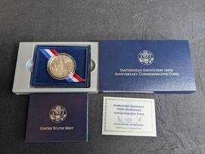 Smithsonian 150th Anniversary Uncirculated Silver Dollar Commemorative Coin Set