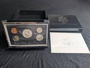 1998 United States Mint Premier Silver Proof Set With Box & Card
