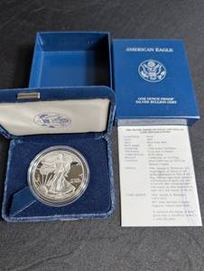 2003 Silver American Eagle Proof One Dollar Coin With Case & Insert