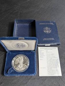 1996 American Eagle Proof Silver Dollar in Box