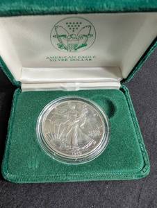 1989 American Eagle Silver Dollar in Presentation Case