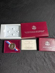 1995 Atlanta Centennial Olympic Games Clad Half Dollar Proof With Box & Coa