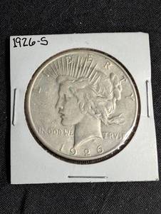 1926-s Peace Silver Dollar in Holder