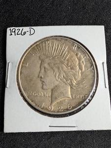 1926-d Peace Silver Dollar Coin in Holder