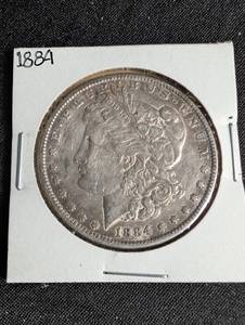 1884 Morgan Silver Dollar