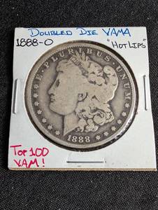 1888-o Morgan Silver Dollar Hot Lips Variety