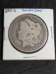 1892-s Morgan Silver Dollar