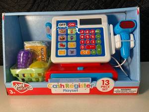 D2 - Play Right Cash Register Playset 13 Piece Set