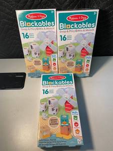 NM 1 - Melissa & Doug Blockables Farm Friends Play Set 16-piece (Lot of 3)