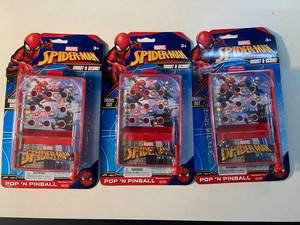 NY 1 - Marvel Spider-Man Pop N Pinball Travel Size (Lot of 3)