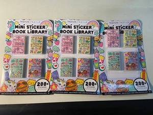 NY 1 - Fashion Angels Mini Sticker Book Library (Lot of 3)