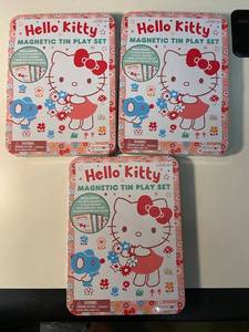 NV 1 - Hello Kitty Magnetic Tin Play Set (Lot of 3)