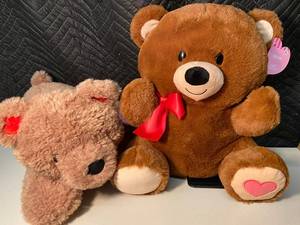 NC 1 - Plush Teddy Bear Pair (Lot of 2)