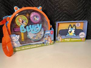 NC 2 - Bluey Musical Toy Set With Harmonica & All-In-One Band Set (Lot of 2)