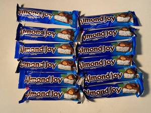 Almond Joy Coconut & Almond Chocolate Candy Bars (Lot of 12)