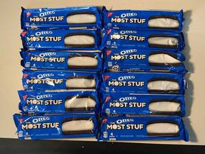 Oreo the Most Stuf Chocolate Sandwich Cookies (Lot of 12)