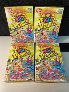 Post Summer Fruity Pebbles Cereal (Lot of 4)