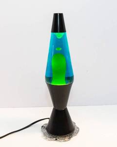 Vintage Lava Lite Lava Lamp  Model #24 (BlueYellow)