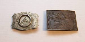 Vintage Belt Buckles  Budweiser & Horse Design