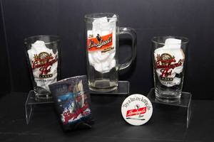 Leinenkugels Collectibles Lot  Glasses, Mug, Pin & Coozie
