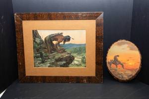 Native American Wall Art  Framed Print & Oval Native American Artwork