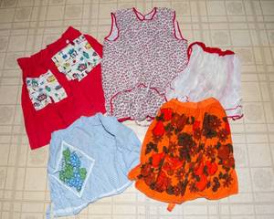 Vintage Aprons  Set of 5