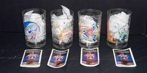 Disney 25th Anniversary McDonalds Glasses  Set of 4