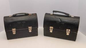 Vintage Thermos Metal Lunchboxes  Set of 2