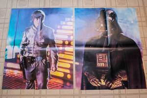 1980 Star Wars The Empire Strikes Back Posters  Luke Skywalker & Darth Vader (Set of 2)