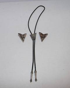 Vintage Bolo Tie & Collar Clips  Sterling Ricardo Bolo Tie