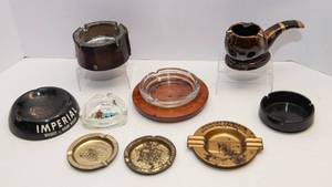 Vintage Ashtray Collection  Imperial Whisky, Burger King, Paul Bunyan & More