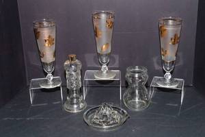 Clear Glassware Lot  Assorted Pieces