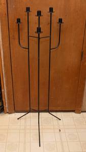 Vintage Black Metal Taper Candle Holder