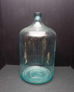 Vintage Carboy Bottle Jug  Blue Tinted (Approx. 5 Gallon)