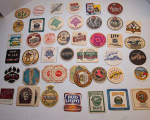 Vintage Beer Coaster Collection  Assorted Lot