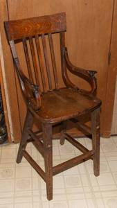 Antique Solid Wood High Chair