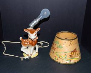 Vintage Deer Lamp