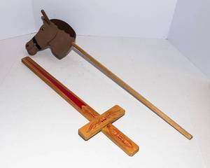 Wooden Sword & Hobby Horse