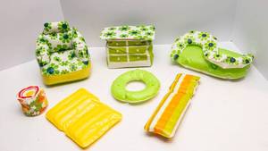 1970s Vintage Barbie Inflatable Furniture  7 Piece Set