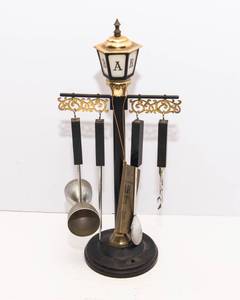 Vintage Elyses Bar Set by Swank  Lighted Barware Set