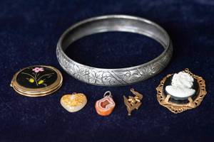 Necklace Pendants & Copper Bangle Bracelet